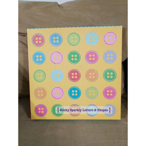 3 Birds - Sticky Sparkly Letters & Shapes Scrapbook 8 large sheets - NEW…